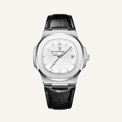 Men's Black Leather Watch – Eastline Luxe