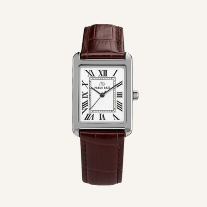 Men's Rectangular Leather Watch – Raez Atempori