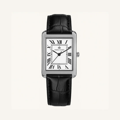 Men's Rectangular Leather Watch – Raez Atempori