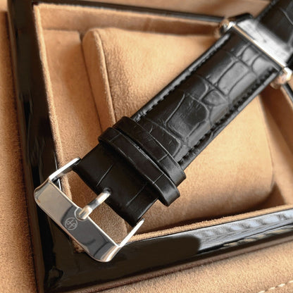 Men's Rectangular Leather Watch – Raez Atempori