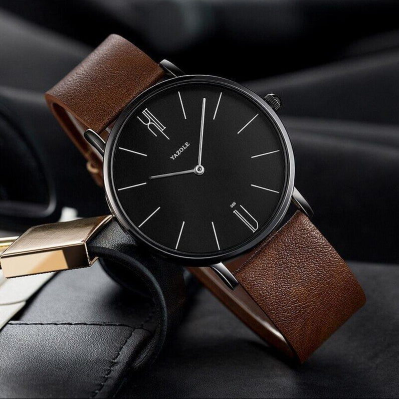 Men's Leather Watch – Eastline Old Money