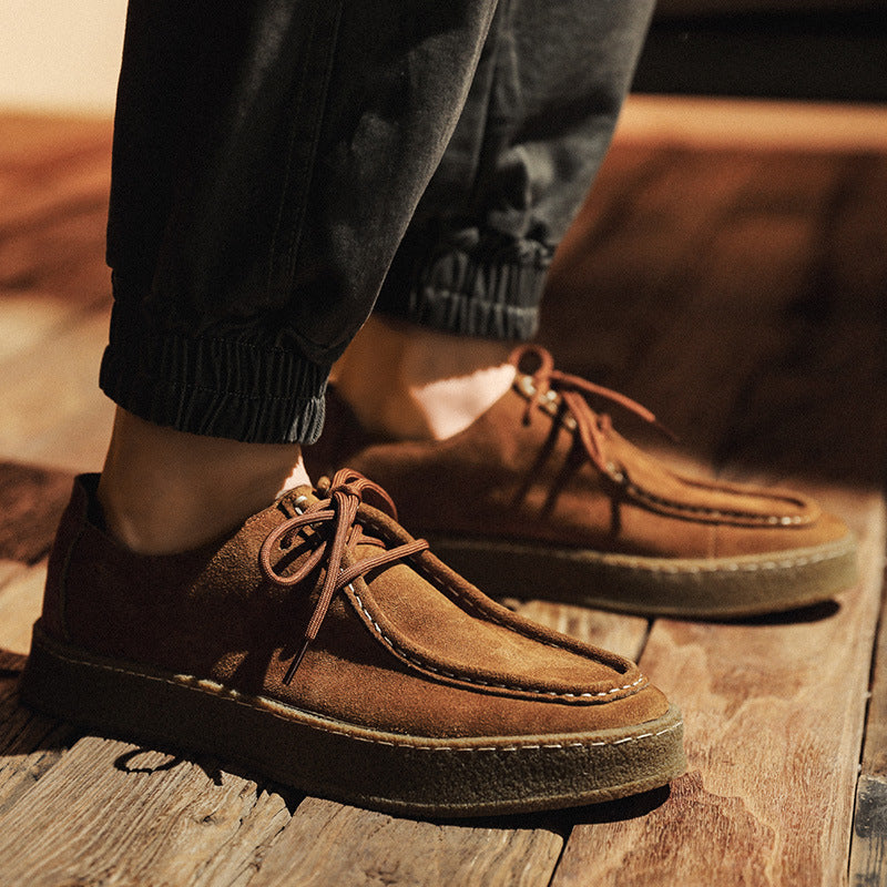 Men's Suede High-Sole Shoes – Craffito