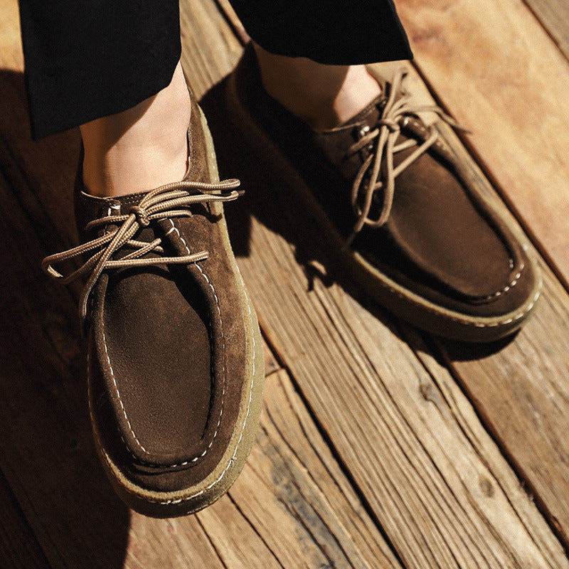 Men's Suede High-Sole Shoes – Craffito