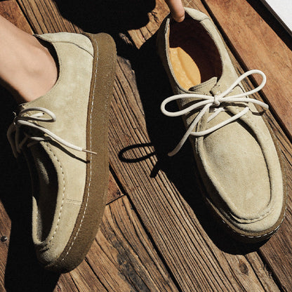 Men's Suede High-Sole Shoes – Craffito