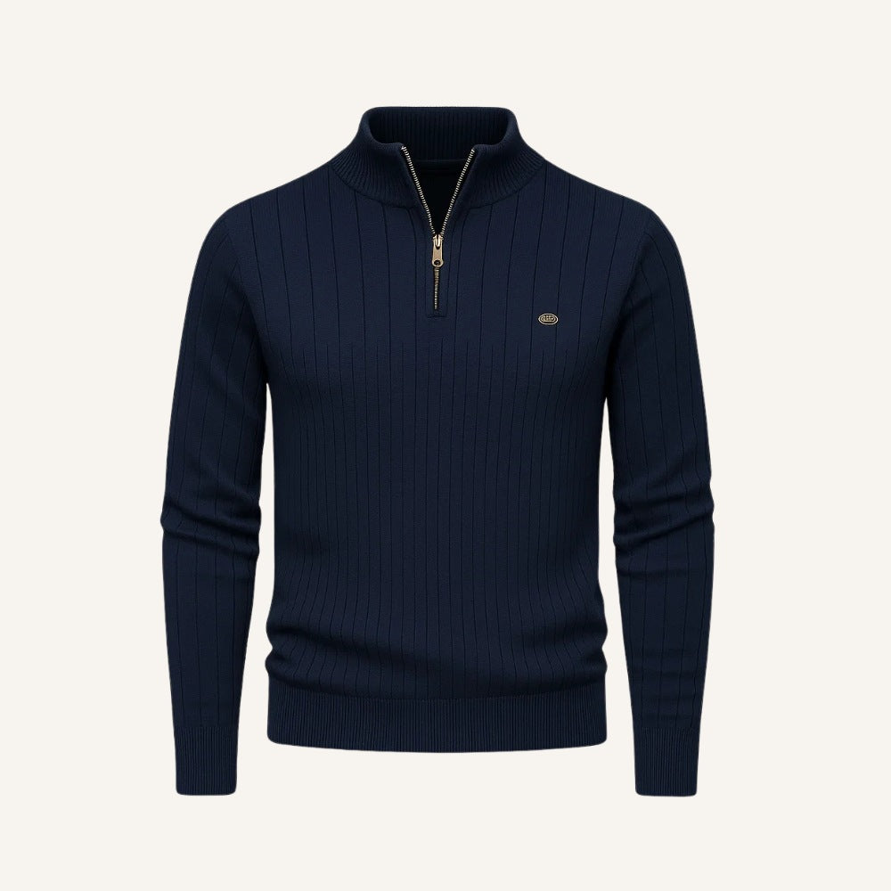 Men's High-Neck Sweater with Zipper – Verri