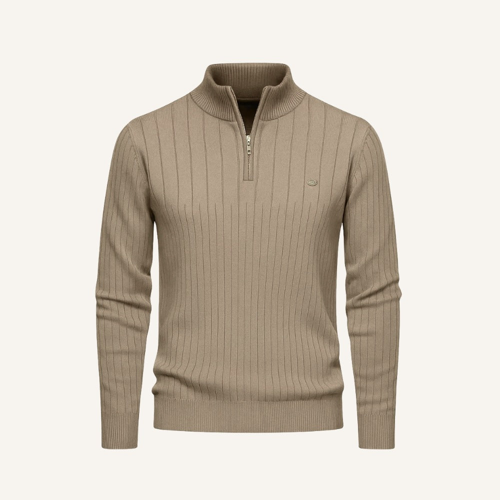 Men's High-Neck Sweater with Zipper – Verri