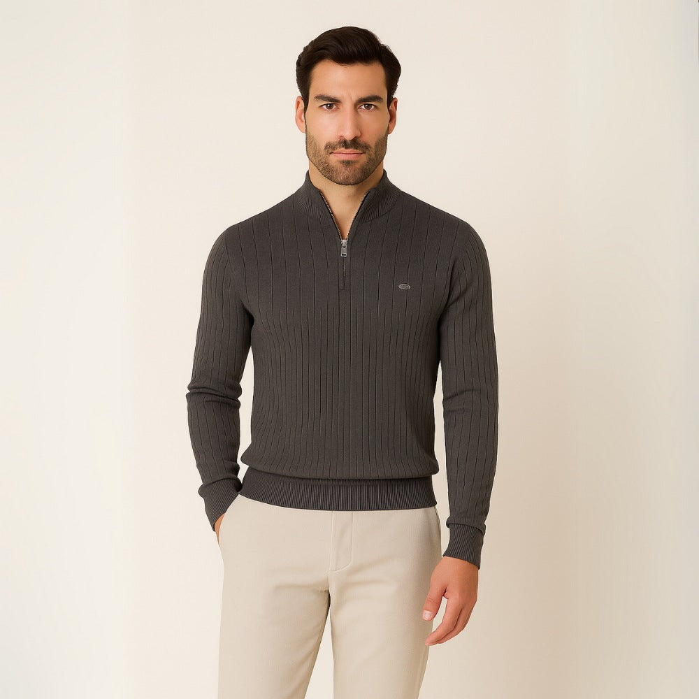 Men's High-Neck Sweater with Zipper – Verri