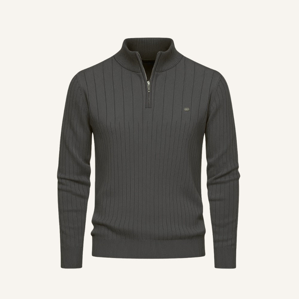 Men's High-Neck Sweater with Zipper – Verri