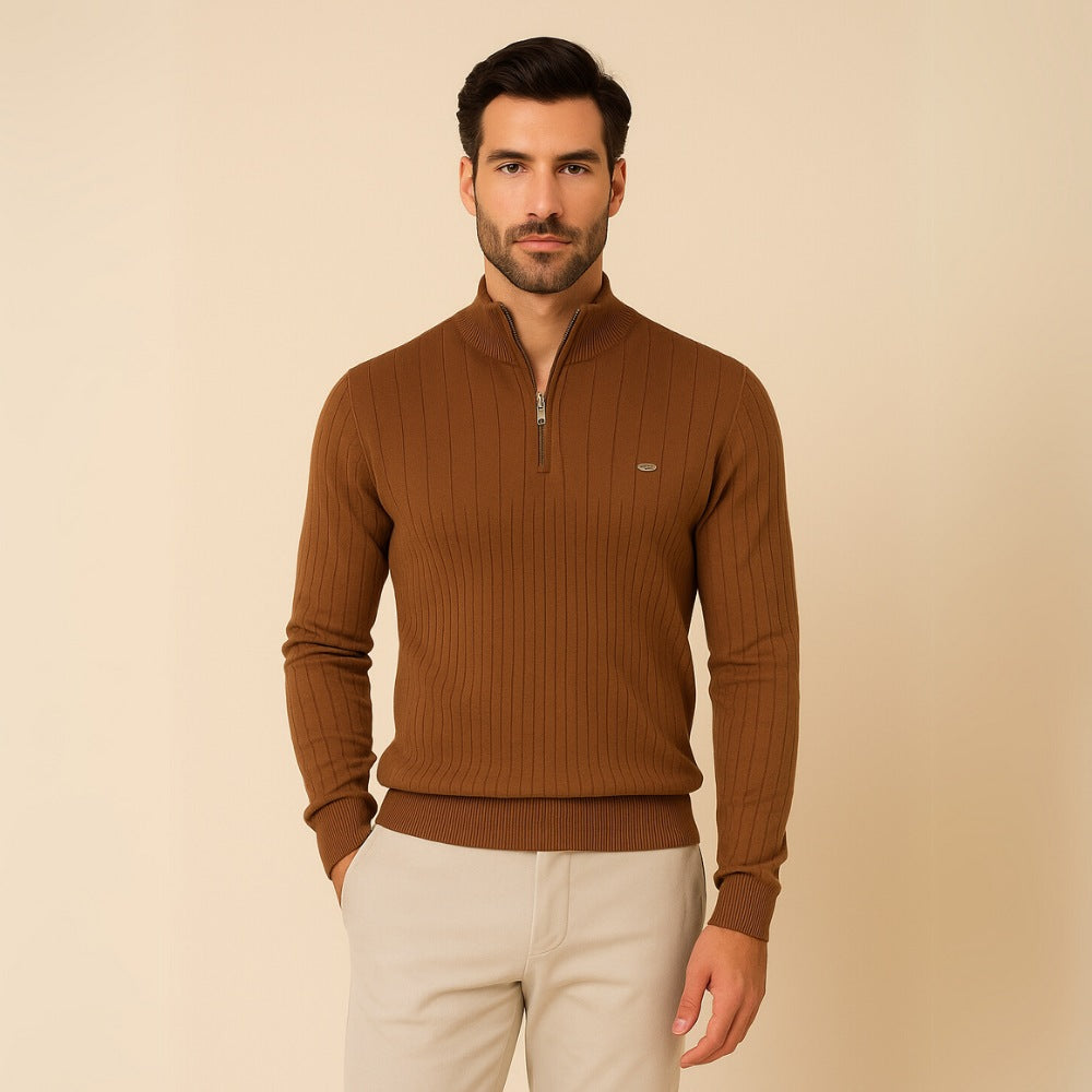 Men's High-Neck Sweater with Zipper – Verri