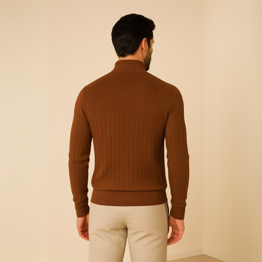 Men's High-Neck Sweater with Zipper – Verri