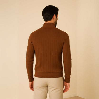 Men's High-Neck Sweater with Zipper – Verri