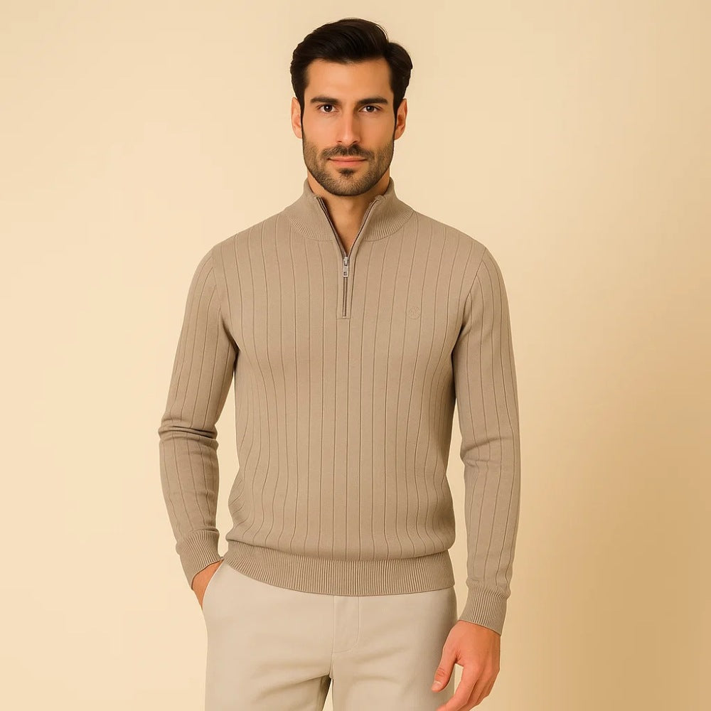 Men's High-Neck Sweater with Zipper – Verri