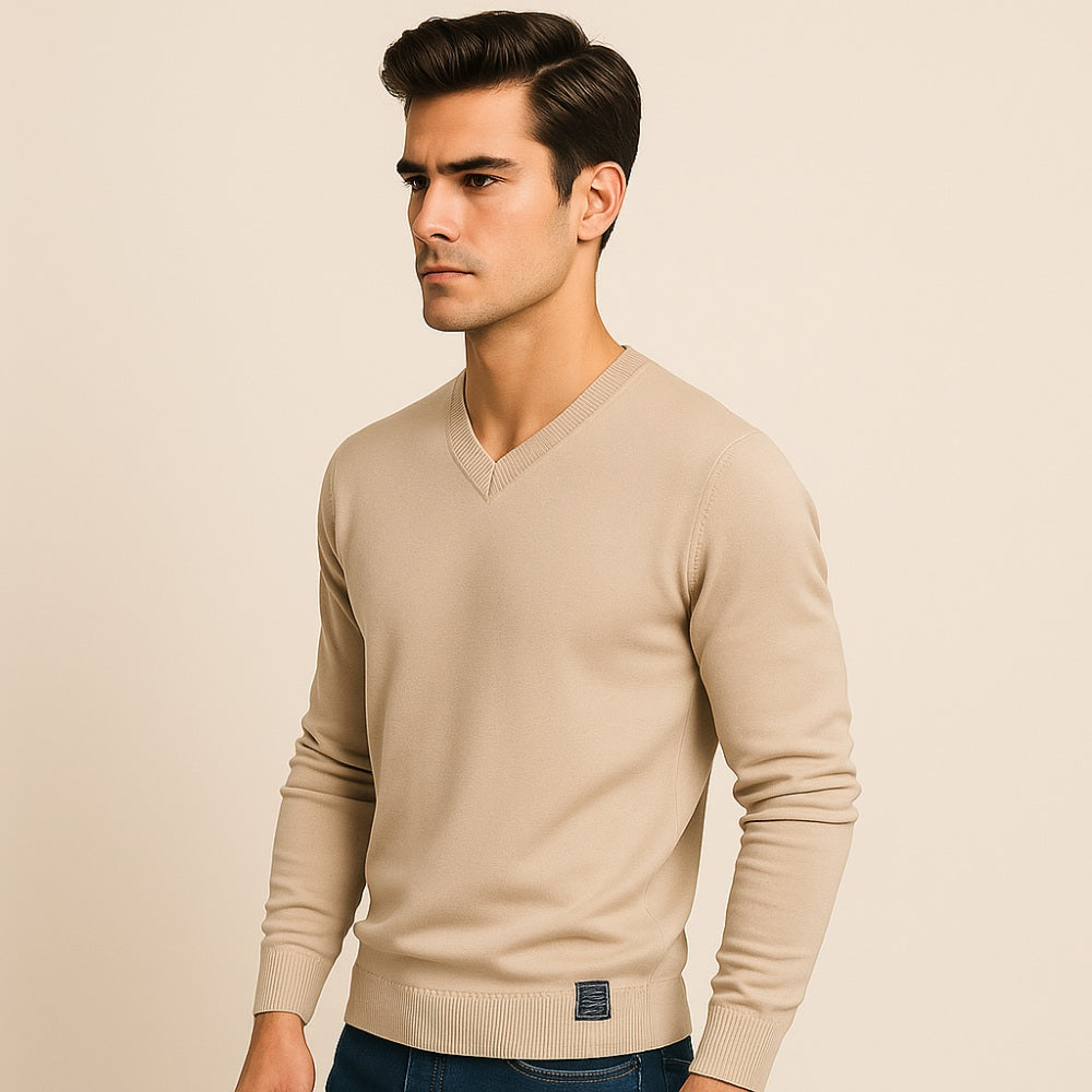 Men's V-Neck Sweater – Pesson Lior
