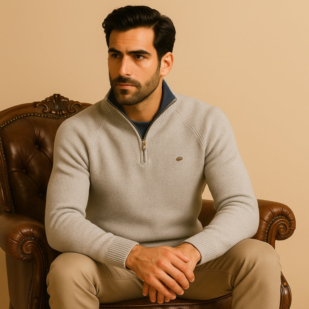 Men's Half-Zip Sweater – Pesson Signature