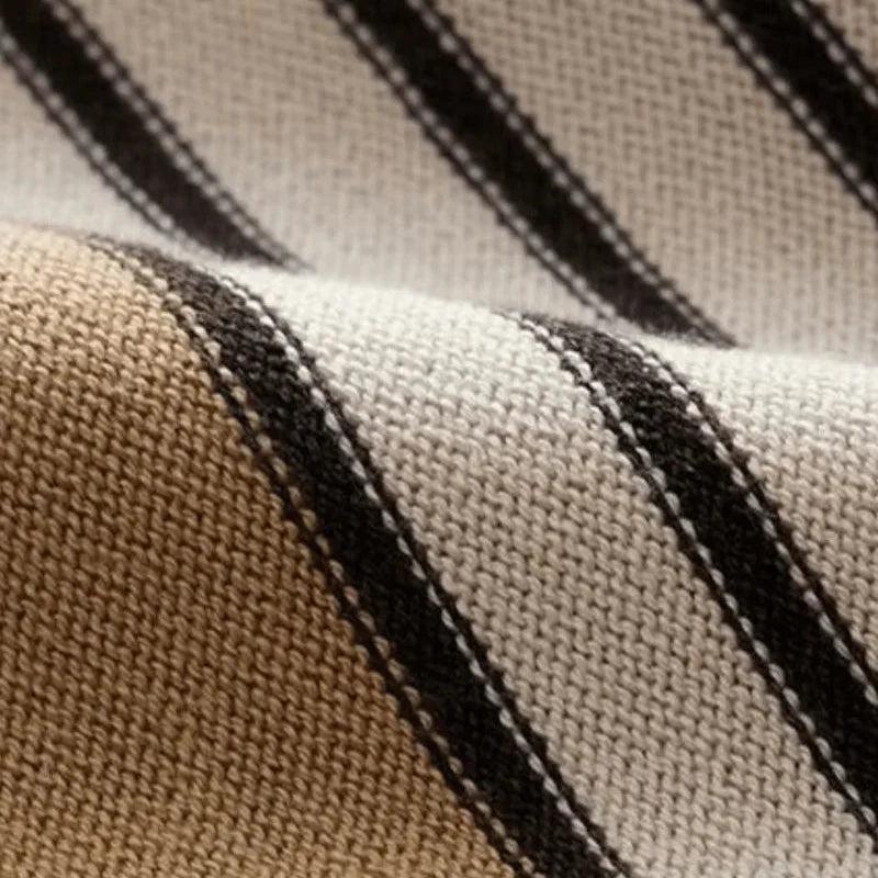 Men's Striped Knit Polo Shirt – Montelle