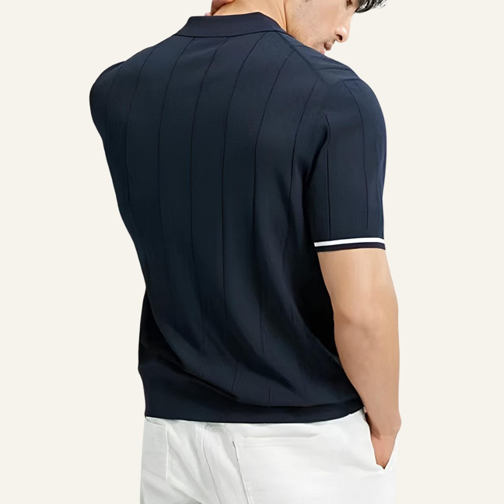 Men's Half-Zip Polo Shirt – Old Money Valence