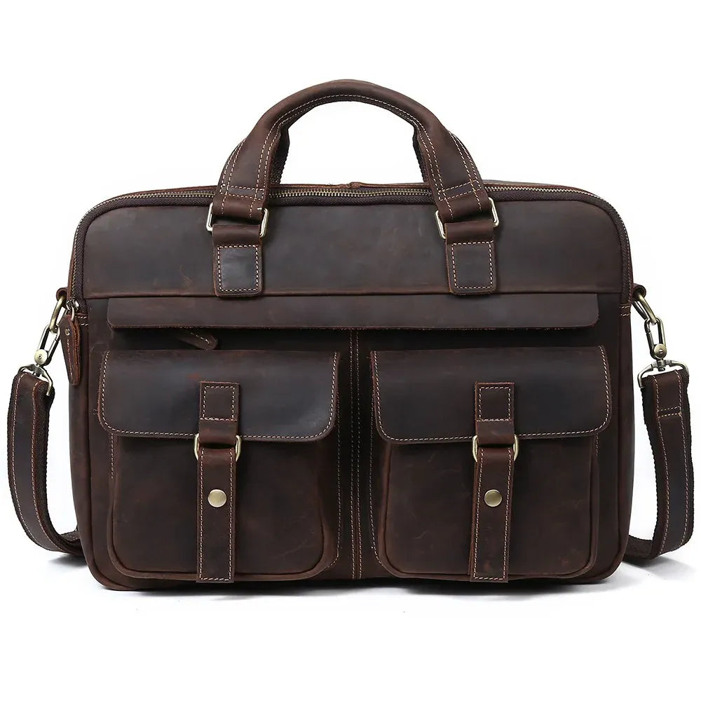 Heritage Full-Grain Leather Briefcase