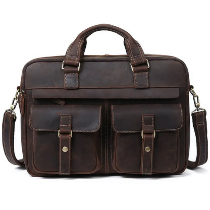 Heritage Full-Grain Leather Briefcase