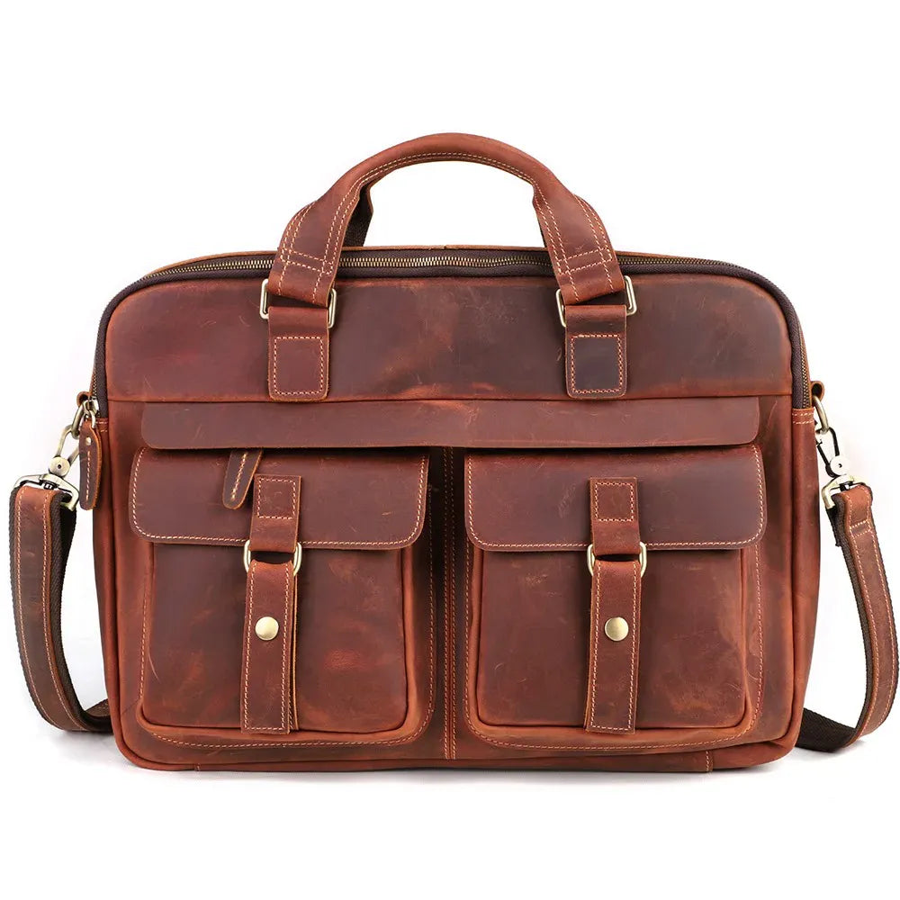 Heritage Full-Grain Leather Briefcase