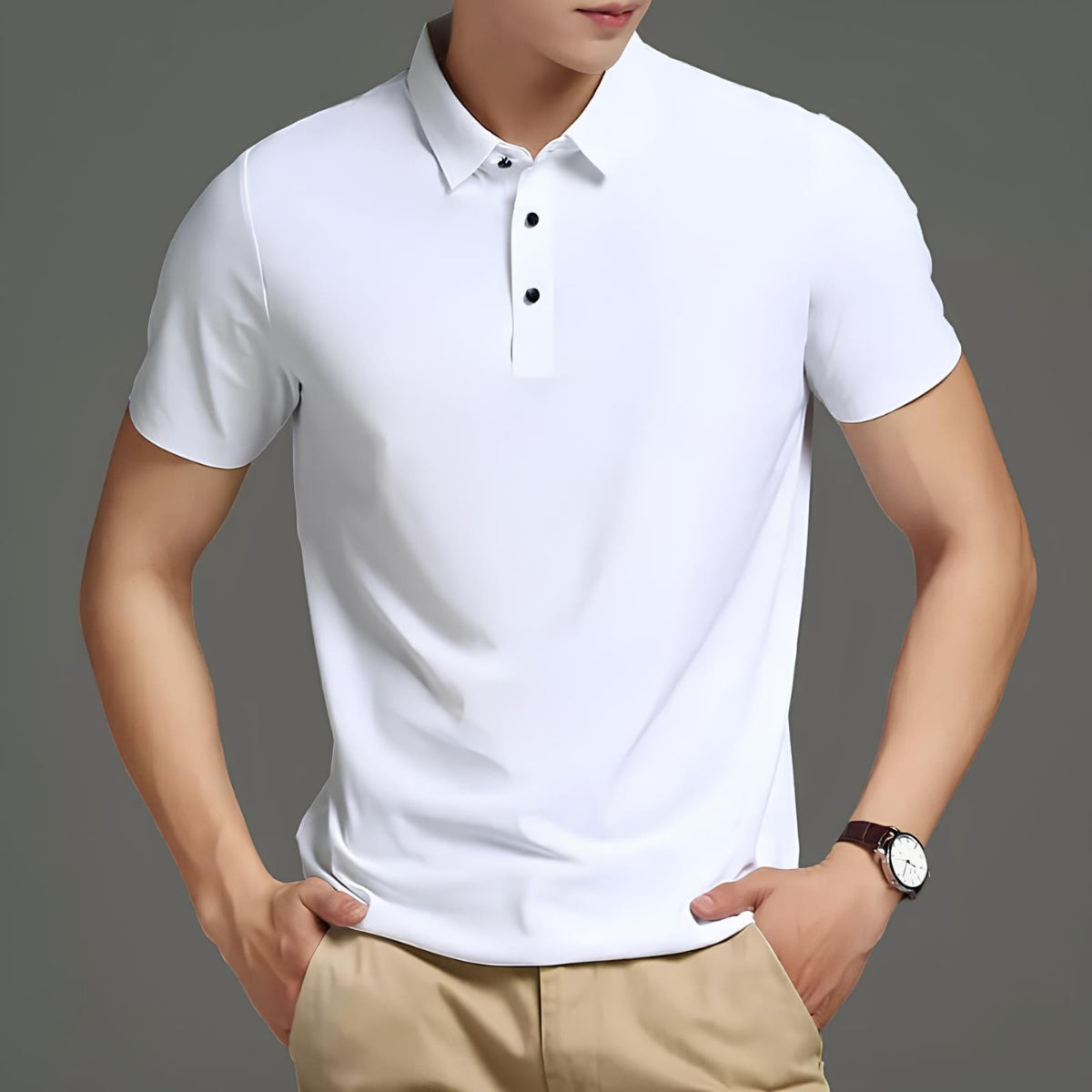 Men's Polo Shirt – Ice Silk Anti-Wrinkle
