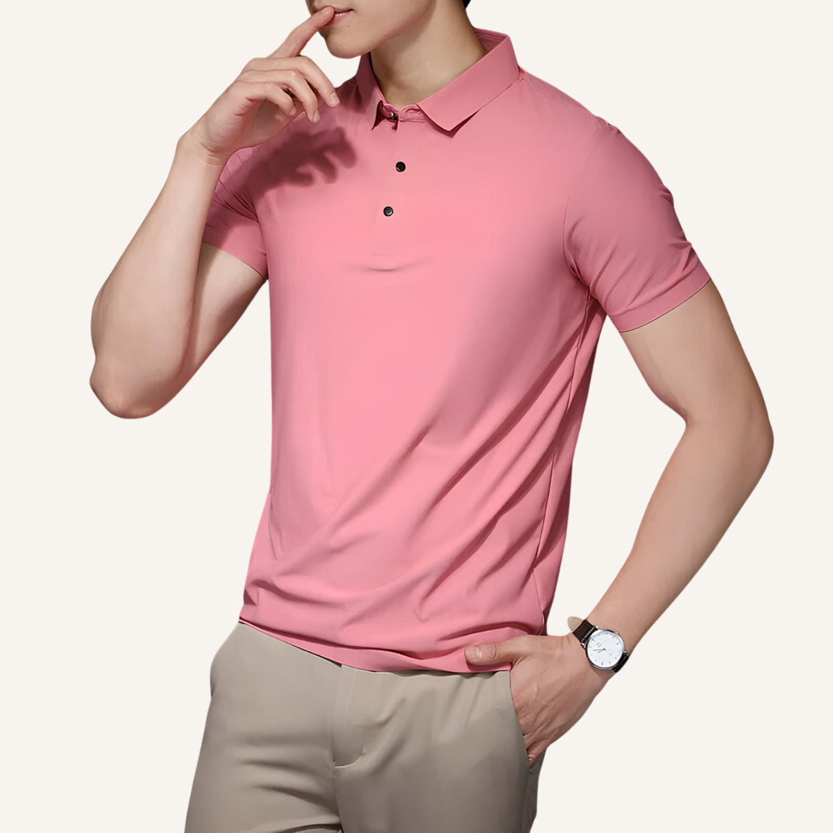 Men's Polo Shirt – Ice Silk Anti-Wrinkle