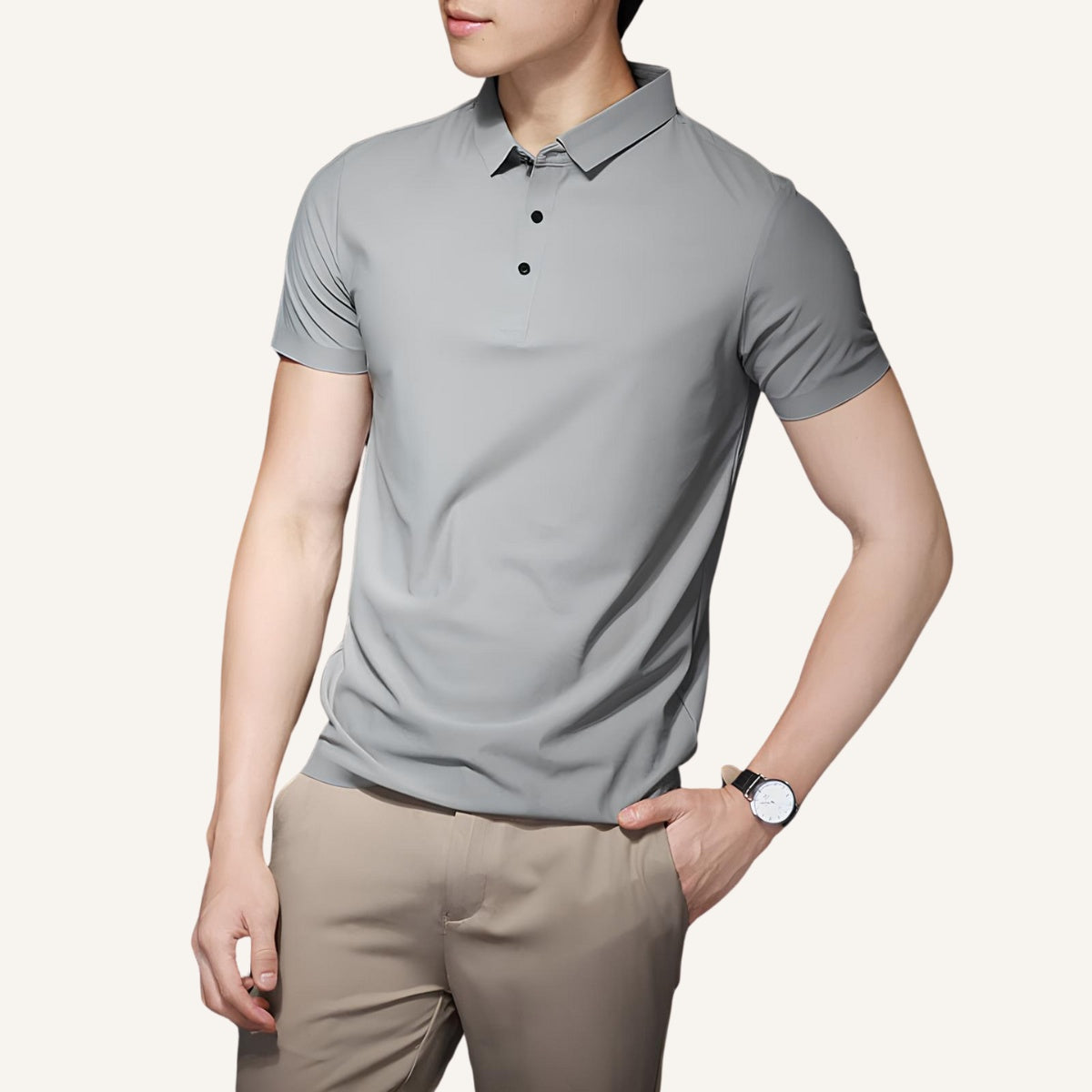 Men's Polo Shirt – Ice Silk Anti-Wrinkle