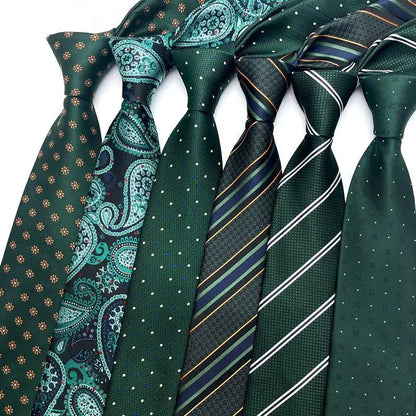 Heritage Green Jacquard Tie Collection