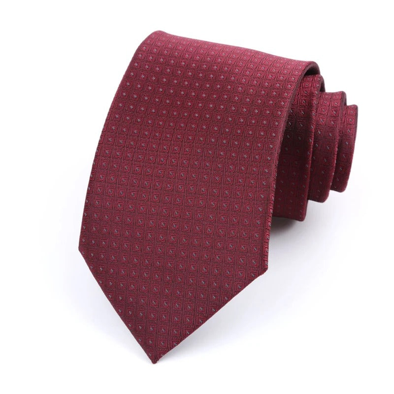 Heritage Red Jacquard Necktie Collection