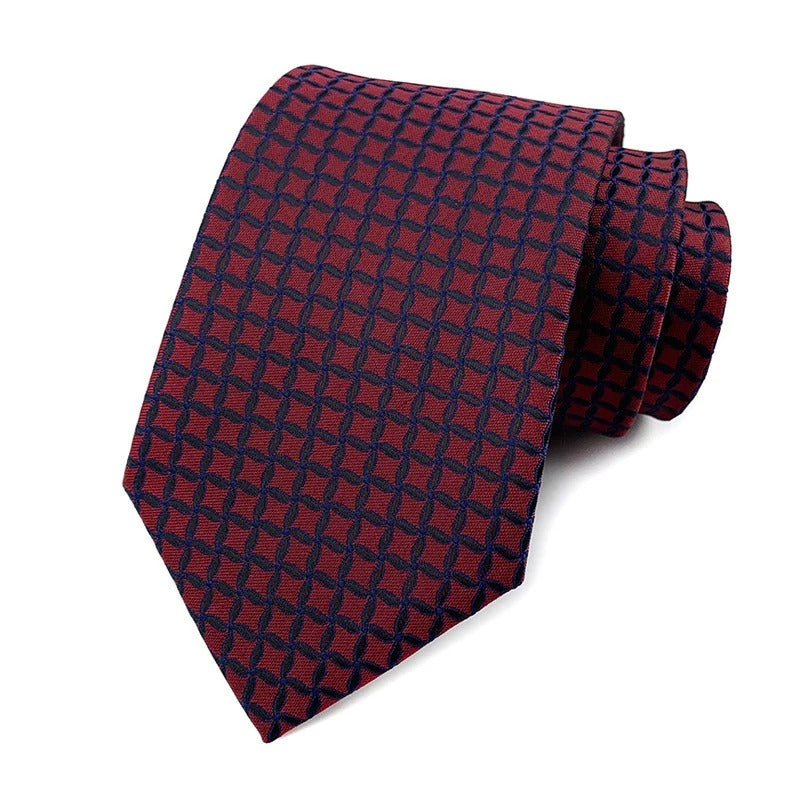 Heritage Red Jacquard Necktie Collection