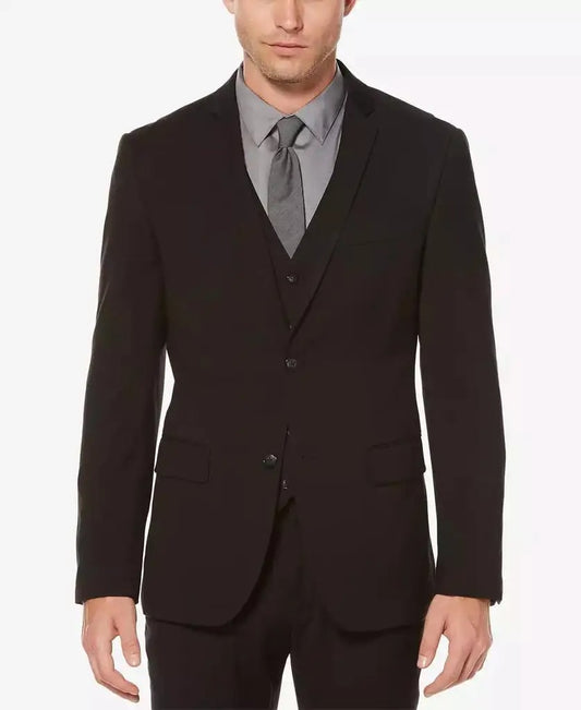 Monarch Essential Black Suit – Executive Slim Edition