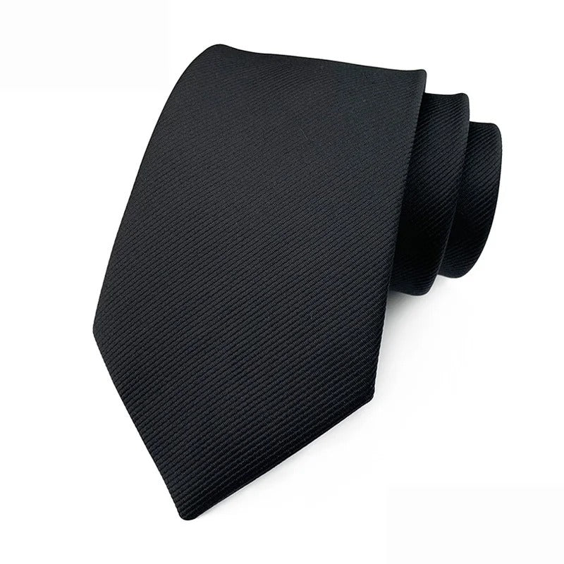 Luxury Black Jacquard Tie Collection
