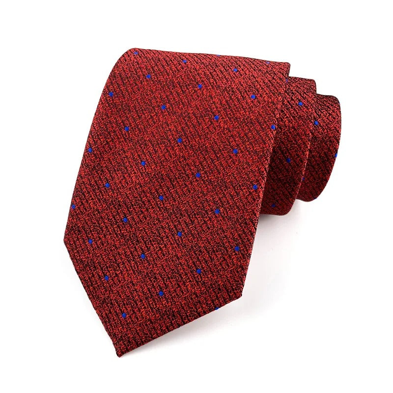 Heritage Red Jacquard Necktie Collection