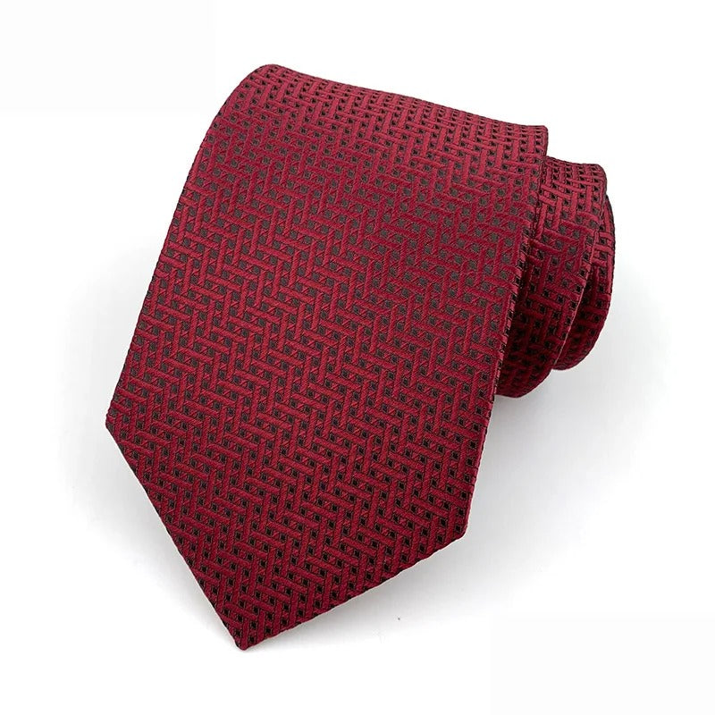 Heritage Red Jacquard Necktie Collection