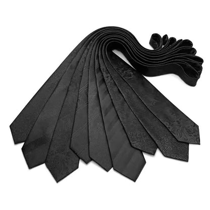 Luxury Black Jacquard Tie Collection
