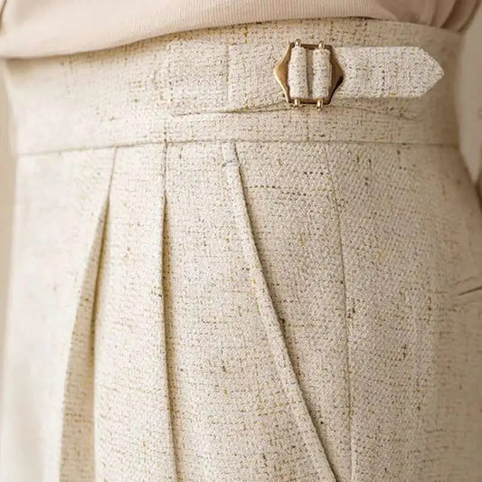 Linen Side-Adjuster Summer Trouser