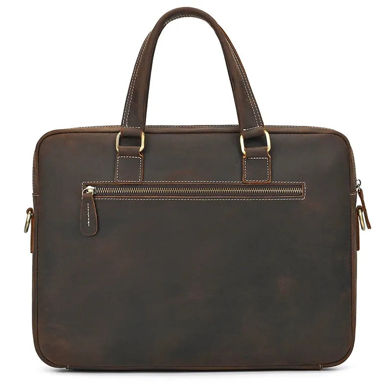 Full-Grain Leather Briefcase — The Harrington Edition