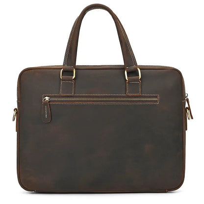 Full-Grain Leather Briefcase — The Harrington Edition