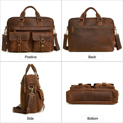 Heritage Full-Grain Leather Briefcase