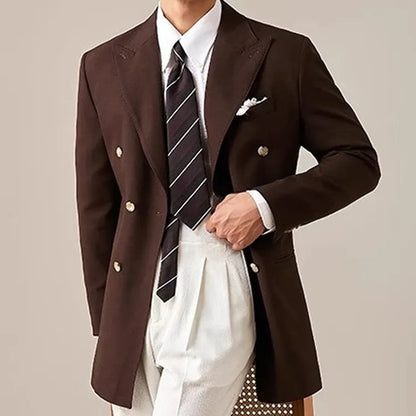 Men’s Double-Breasted Heritage Blazer – Old Money Edition