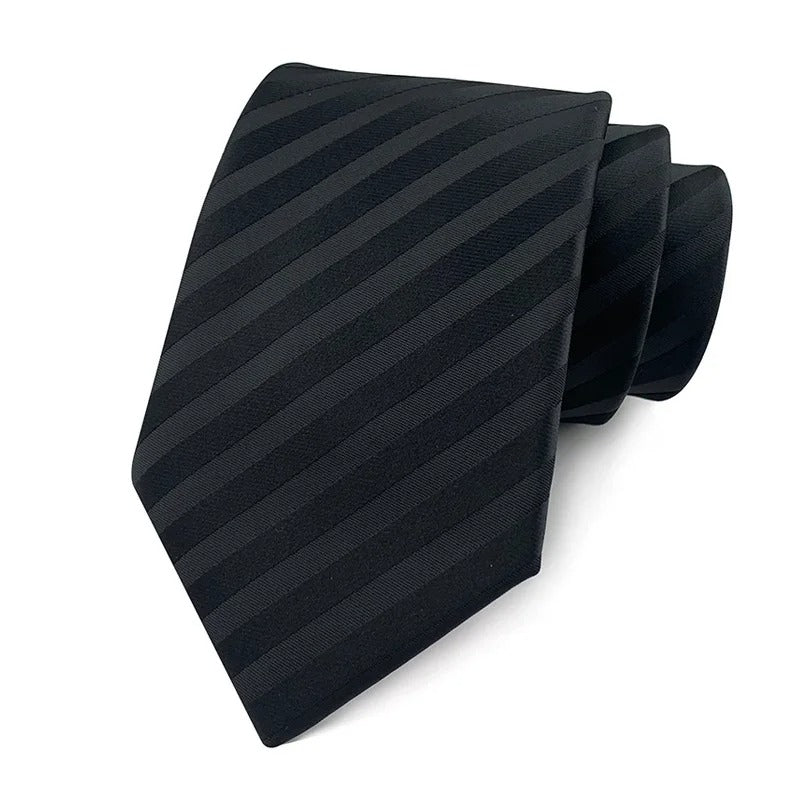 Luxury Black Jacquard Tie Collection