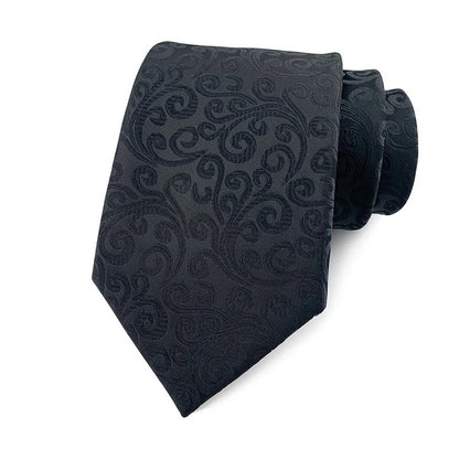 Luxury Black Jacquard Tie Collection