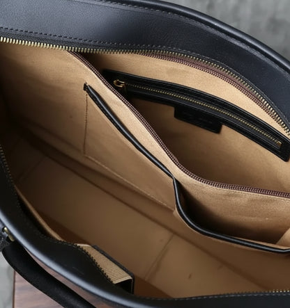 Men’s Full-Grain Leather Briefcase