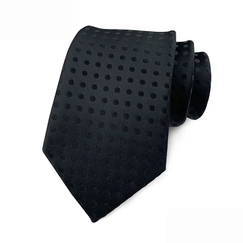 Luxury Black Jacquard Tie Collection