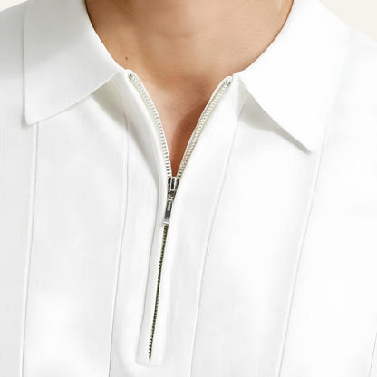 Men's Half-Zip Polo Shirt – Old Money Valence