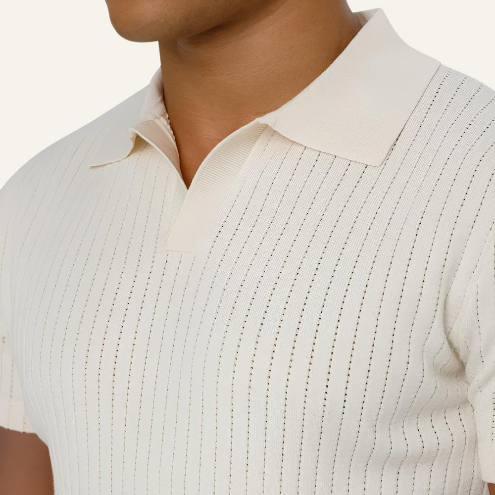 Men's Old Money Knit Polo Shirt – Saville