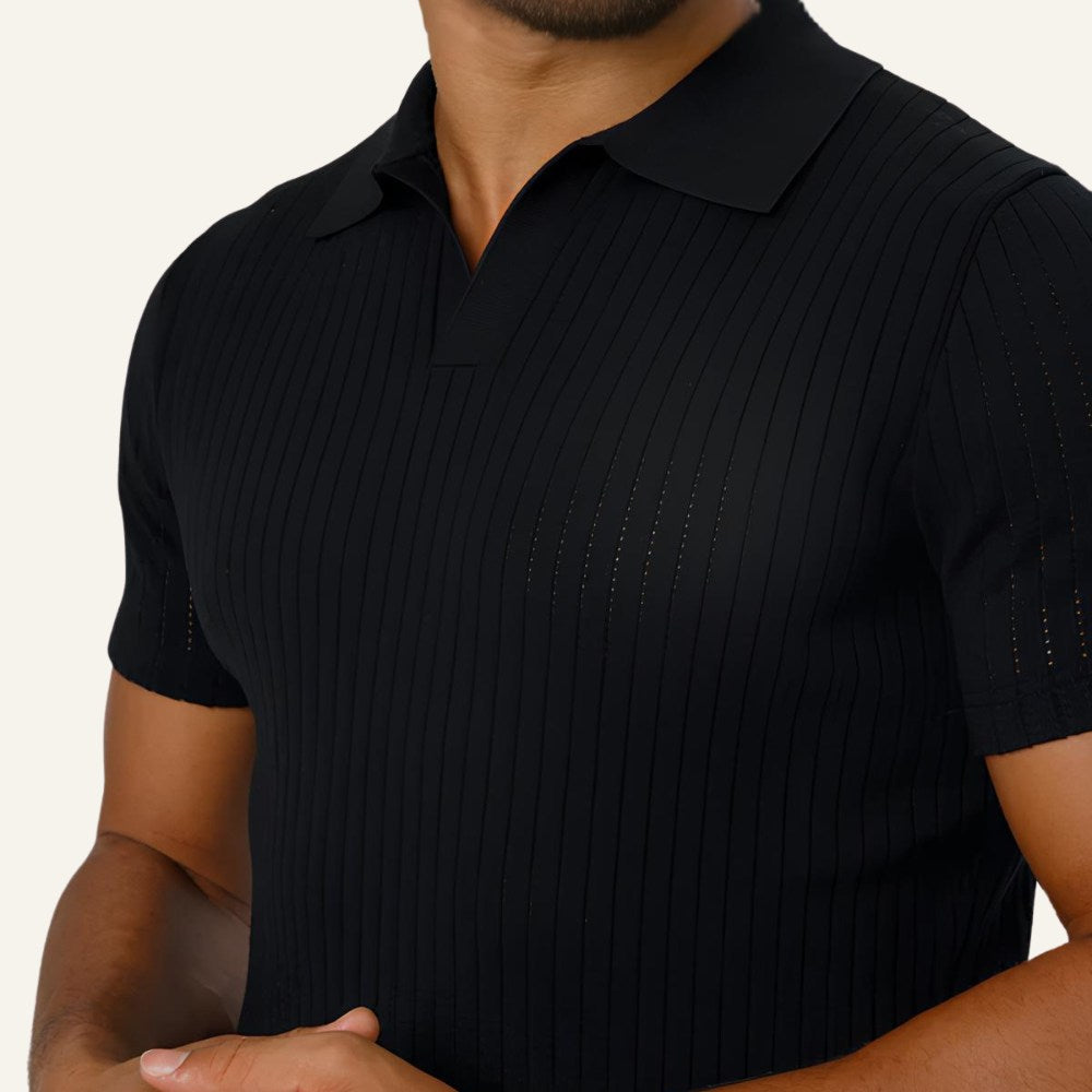 Men's Old Money Knit Polo Shirt – Saville